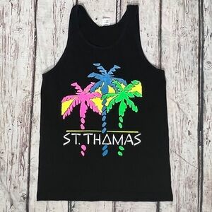 Vintage Single Stitch 80s St. Thomas US Virgin Island Vacation Beach Tank Top
